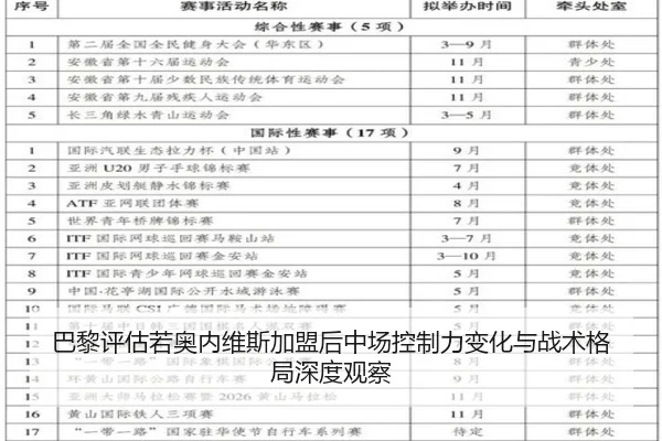 巴黎评估若奥内维斯加盟后中场控制力变化与战术格局深度观察